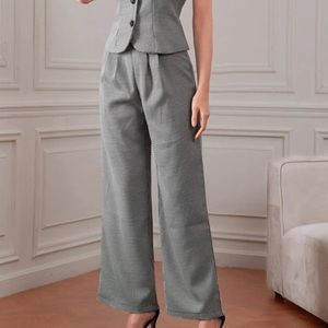 Tweed Style Flared Pants